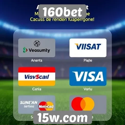 Métodos de pagamento aceitos na 160bet